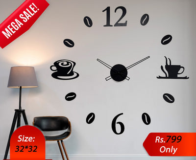 Coffee Bean Wall Clock